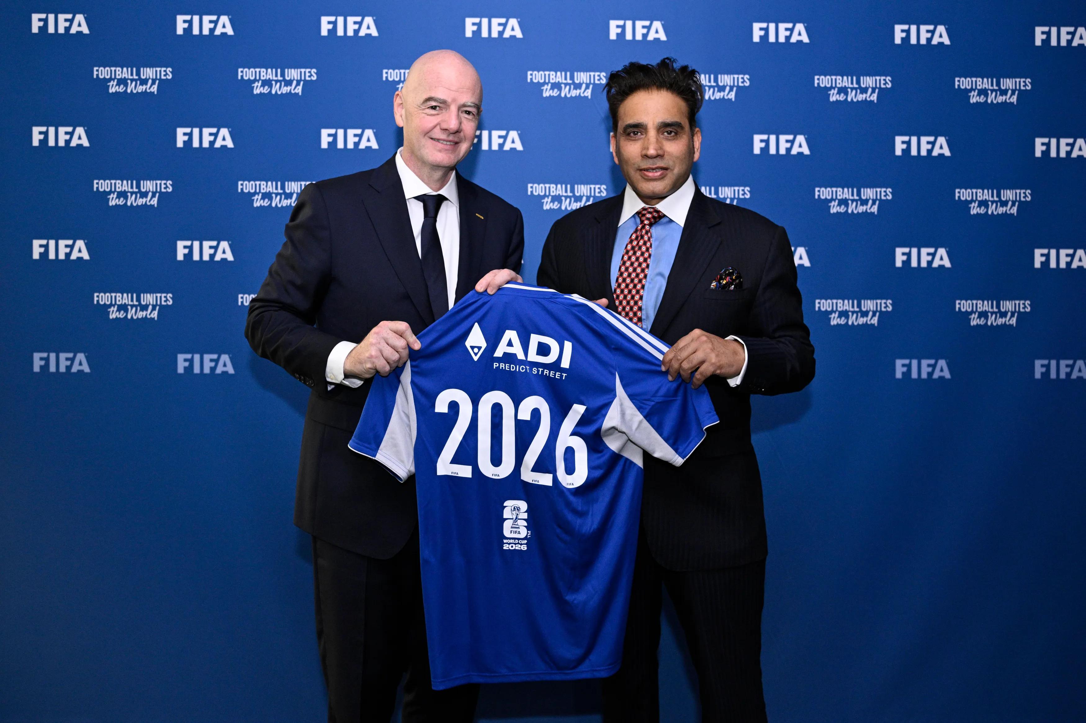 ZURICH, SWITZERLAND - MARCH 19: Partnership Signing Ceremony between FIFA and ADI at House of FIFA on March 19, 2026 in Zurich, Switzerland. (Photo by Marcio Machado/FIFA)